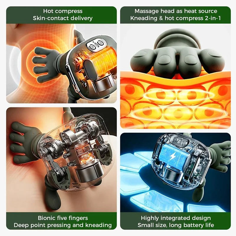 Bionic Finger Neck and Shoulder Massager Mechanism